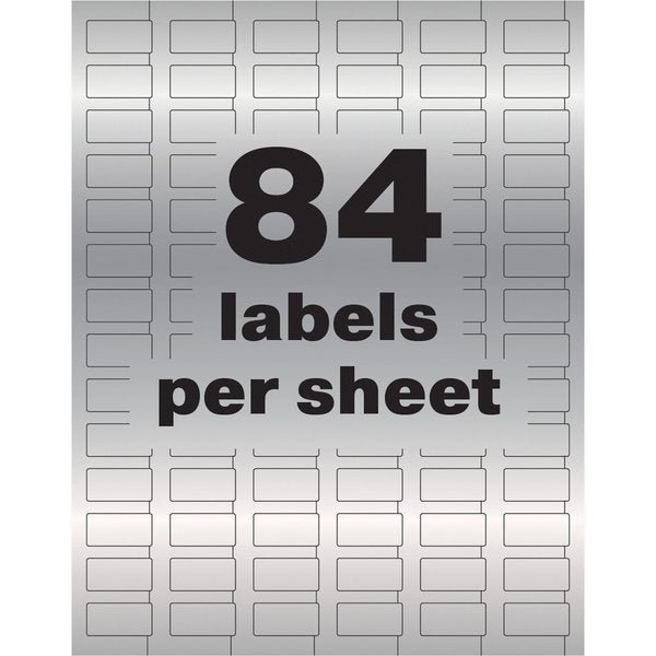 Durable Metallic Asset Tag Labels, PK672