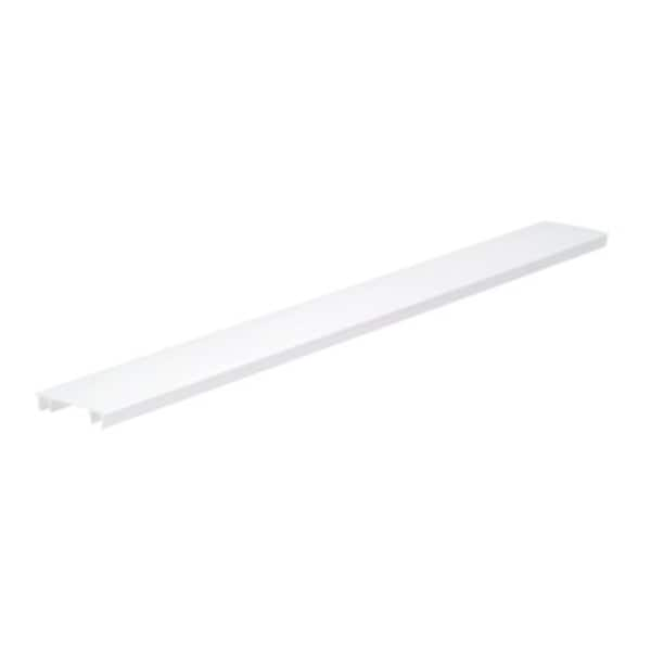 Wire Duct Cover, Hinging, White, L 6 Ft