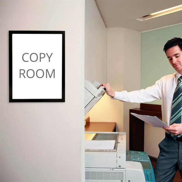 Magneto Adhesive Picture Frame, Black, PK2