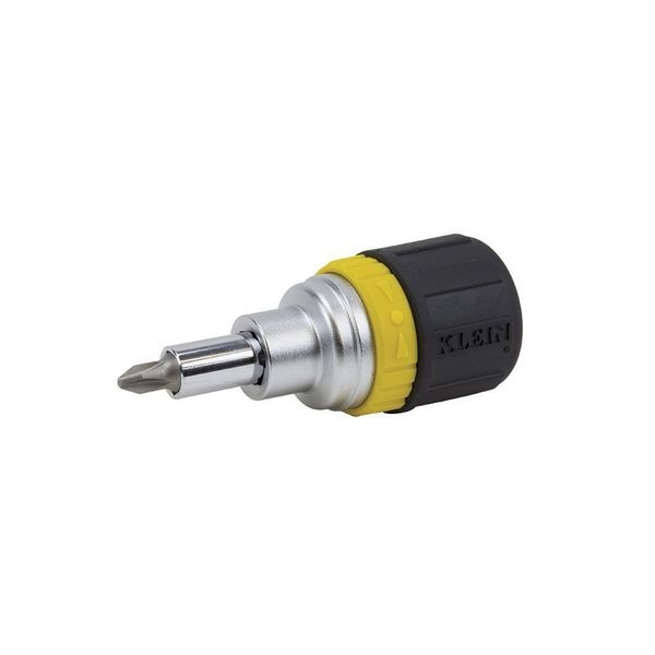 Multi-Bit Ratcheting Screwdriver, 6-in-1, Stubby, Ph, Sl, Nut Bits