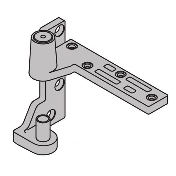 Aluminum Painted Pivot 7215BTMSP28LH
