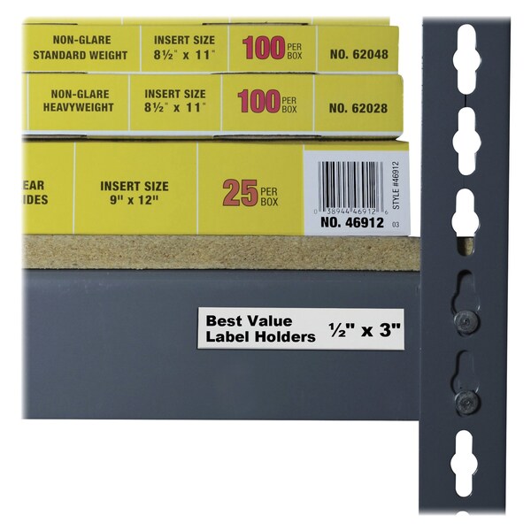 Label Holder, Self Adhesive, 1/2