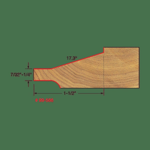 Raised Panel Bit w/Backcutters (Quadra-C