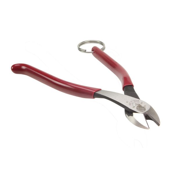 Ironworker's Diagonal Cutting Pliers, with Tether Ring, 8-Inch