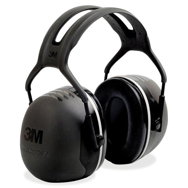 Peltor X5 Over-the-Head Ear Muffs, Dielectric, Electrically Insulated, Passive, NRR 31 dB, Black