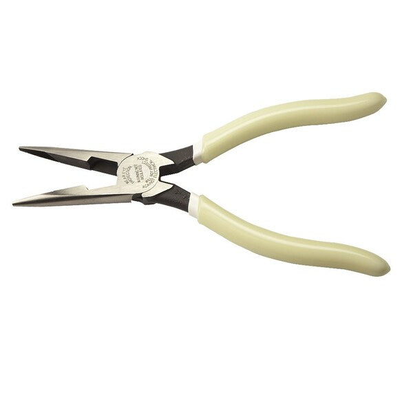 Pliers, Long Nose Side-Cutters, High-Visibility, 8-Inch