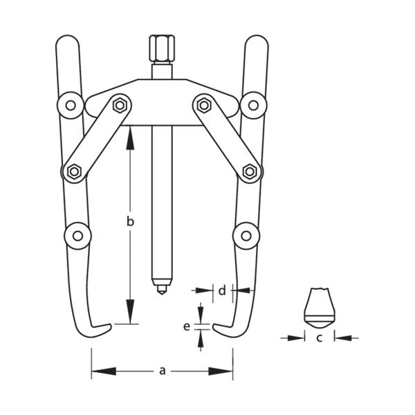 Fan Puller, 2-Arm Pattern, 150 x 200mm