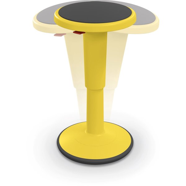 Grow Stool, Height Adjustable, Tall, Yellow