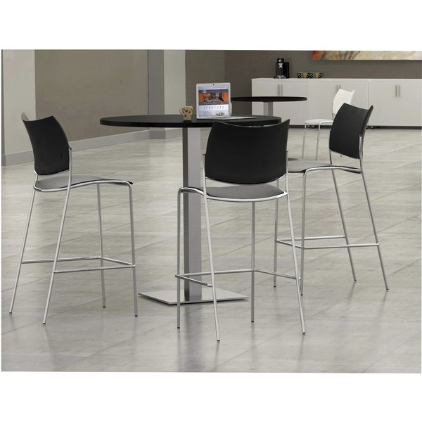 Escalate Stack Stool, Black, PK2