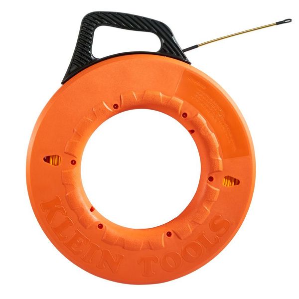 Fiberglass Fish Tape with Spiral Leader, 200-Foot