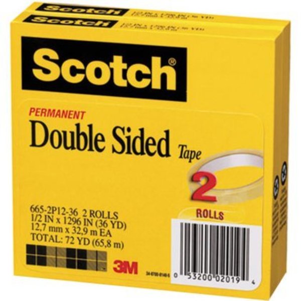 Double Sided Tape, 665-2P12-36, PK12