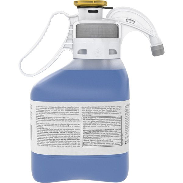 One Step Disinfectant Deodorizing Cleaner Concentrate, 1.4L Hose End Sprayer, Unscented, Blue