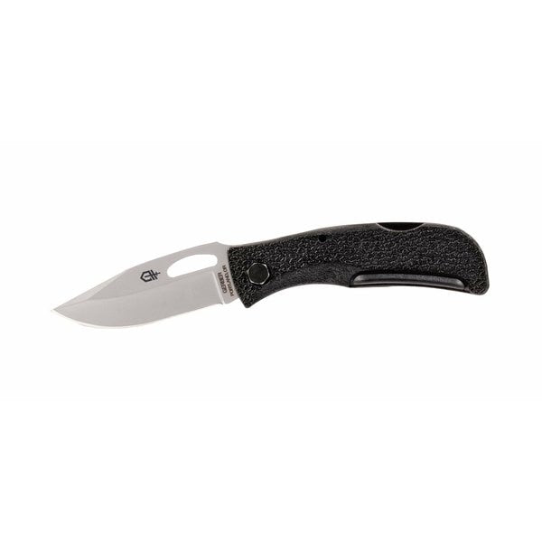 Folding Knife, Drop Point, 2-3/8In, Black