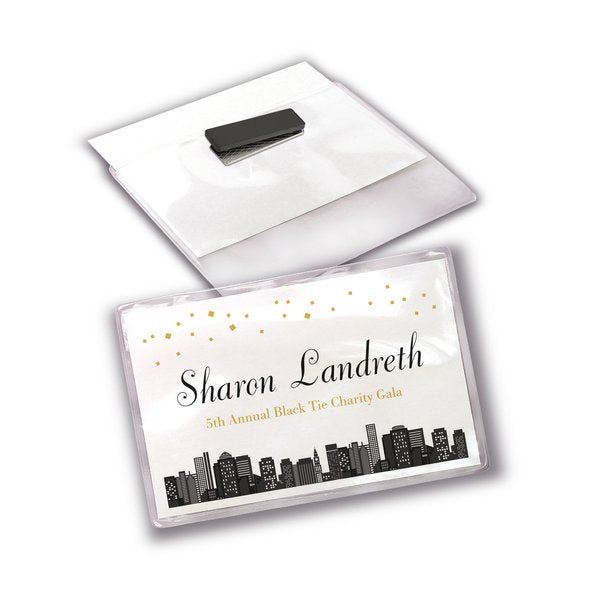 Secure Magnetic Name Badges, Durabl, PK48