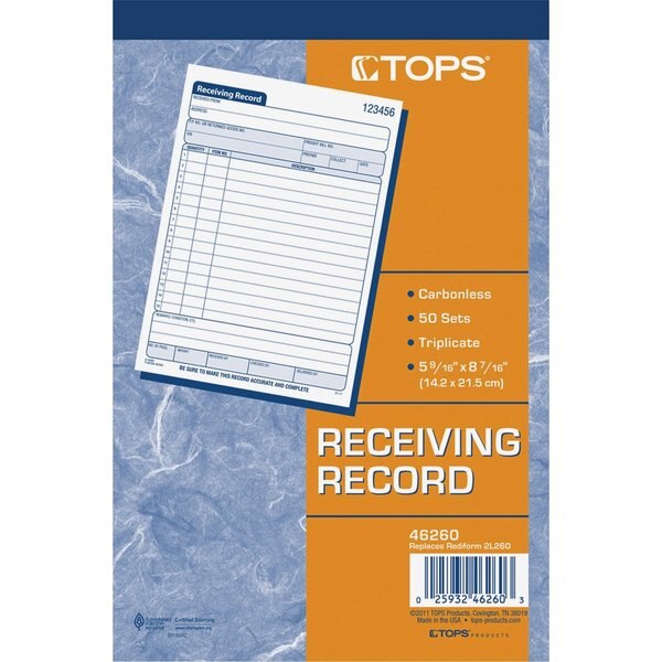 Receiving Record Forms, 3 Part