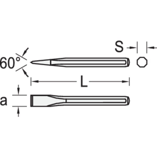 Bricklayer Chisel, 300 x 16mm