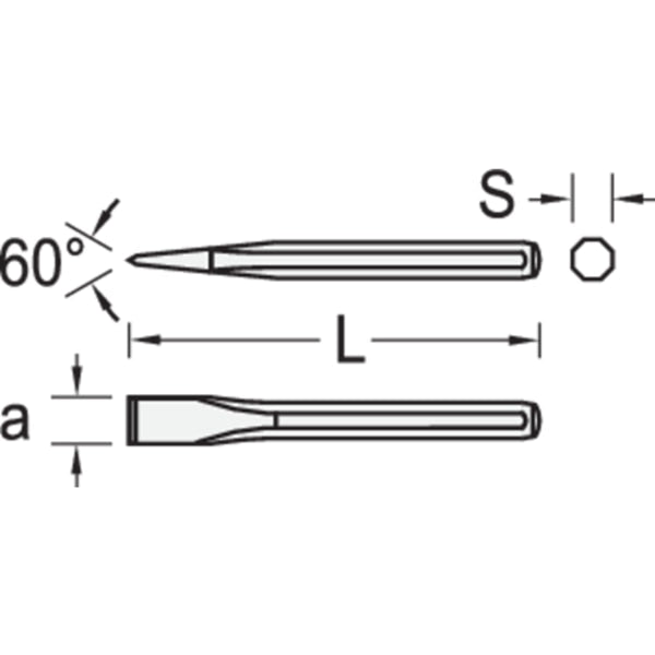 Bricklayer Chisel, 300 x 18mm