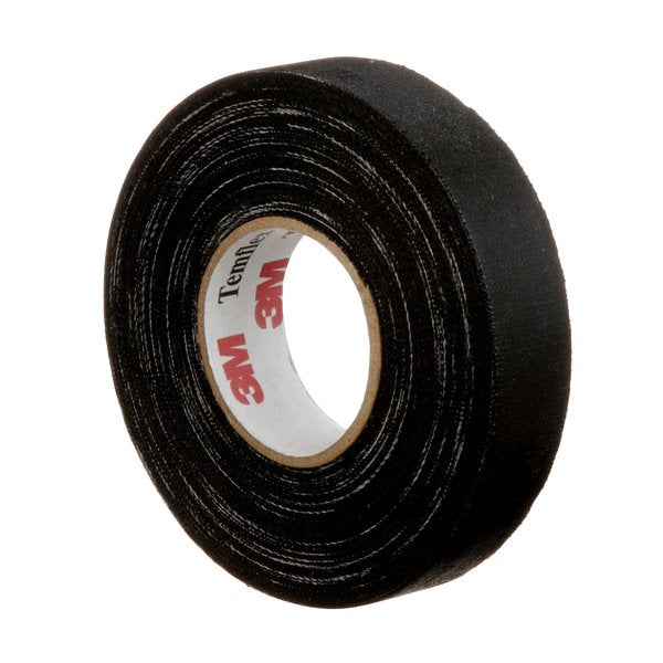 Cloth Friction Tape, 1755, Temflex, 3/4 in W x 60 ft L, 13 mil thick, Black, 1 Pack