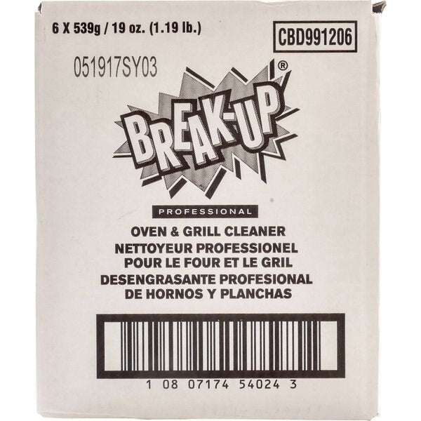 Break-Up, Pro Oven/Grill Cleaner, 19oz, PK6