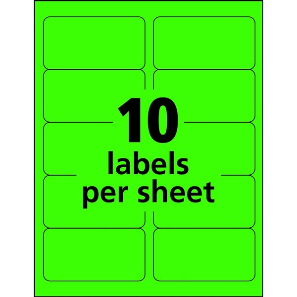 Neon Shipping Labels, 2