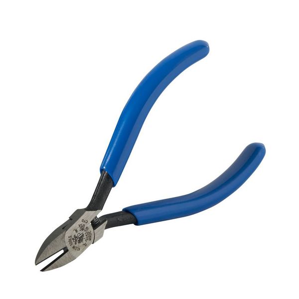 4 1/4 in Precision Diagonal Cutting Plier Semiflush Cut Narrow Nose Uninsulated