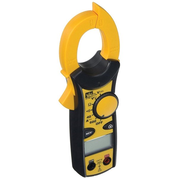 Clamp Meter, LCD, 600 A, 1.5 in (38 mm) Jaw Capacity, Cat III 600V Safety Rating