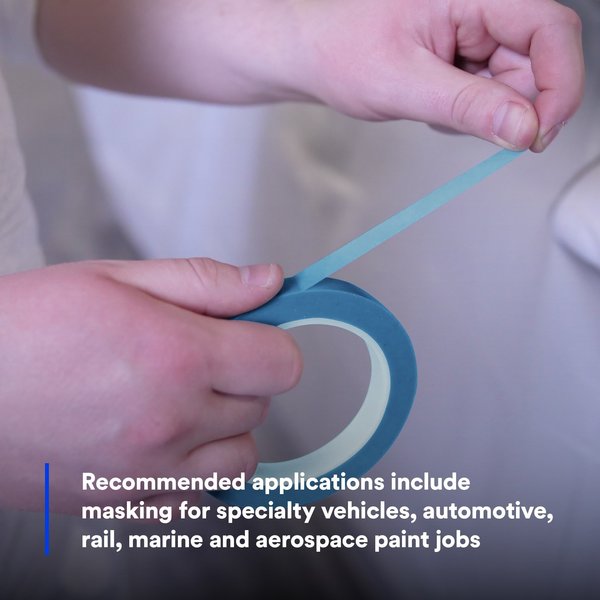 Fine Line Masking Tape, Blue, 1/4In x 36Yd