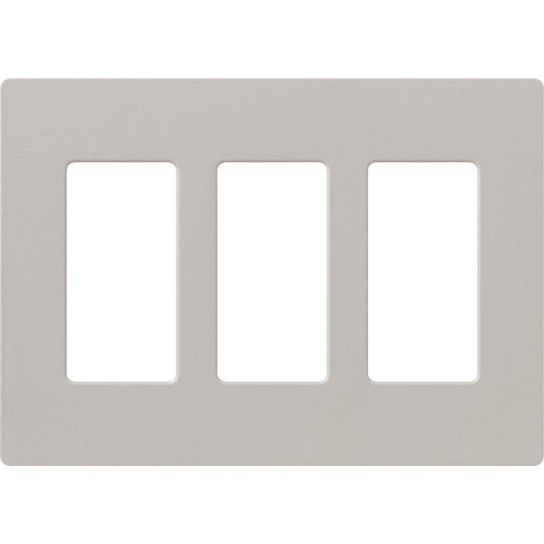 Designer Wall Plates, Number of Gangs: 3 Satin Finish, Taupe