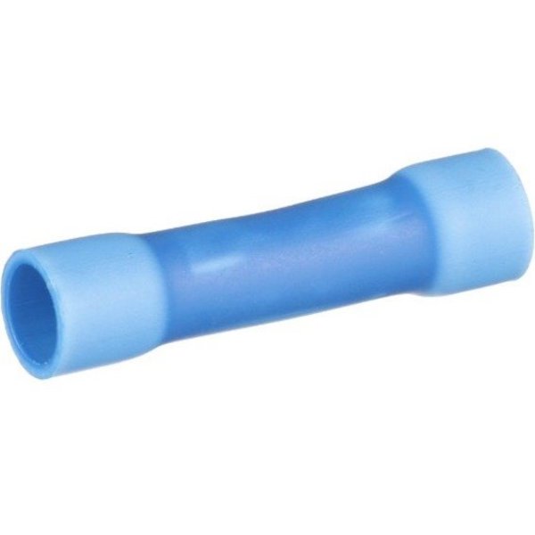 Butt Splice Connector, Blue, 1.040in., PK50