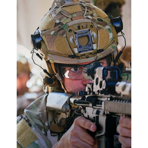 Tactical Headset, Foldable, Dual Lead, Brn