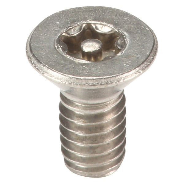#8-32 x 3/8 in Torx Flat Tamper Resistant Screw, 18-8 Stainless Steel, Plain Finish, 25 PK