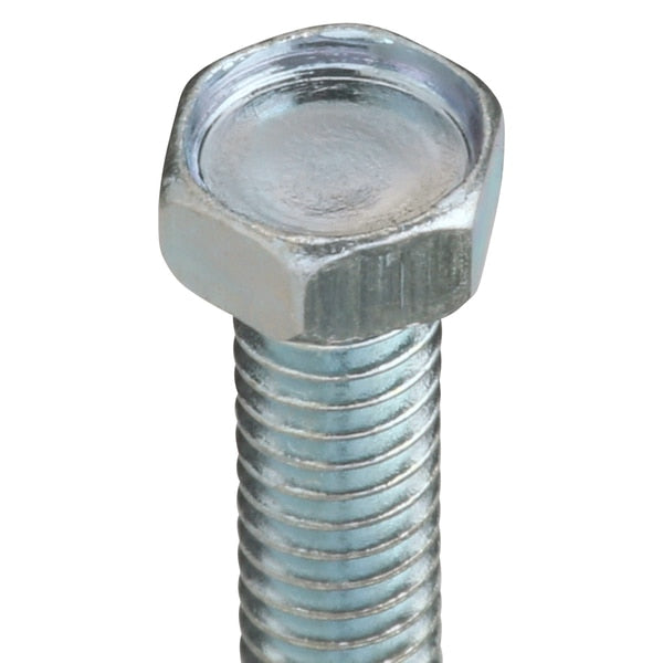#8-32 x 1-1/2 in Hex Hex Machine Screw, Zinc Plated Steel, 100 PK
