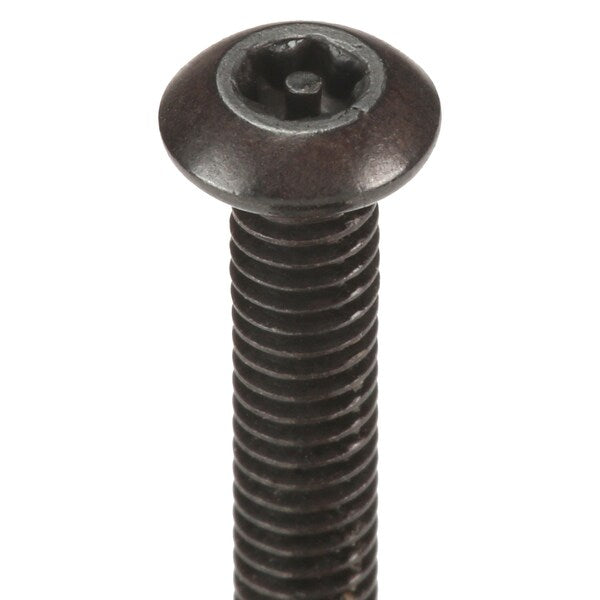 #8-32 x 1 in Torx Button Tamper Resistant Screw, Steel, Black Oxide Finish, 25 PK