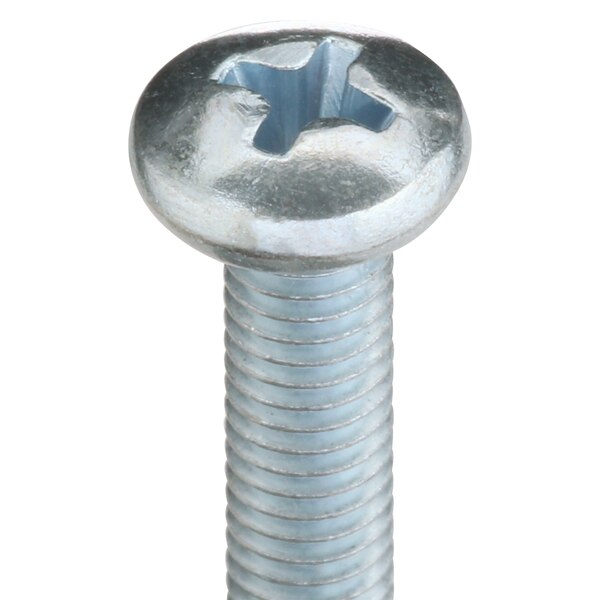 #10-32 x 1 in Phillips Pan Machine Screw, Zinc Plated Steel, 100 PK