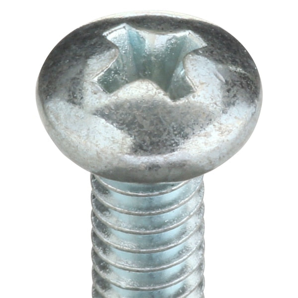 #10-24 x 3/4 in Phillips Pan Machine Screw, Zinc Plated Steel, 100 PK