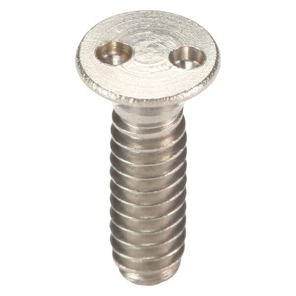 #6-32 x 1/2 in Spanner Flat Tamper Resistant Screw, 18-8 Stainless Steel, Plain Finish, 50 PK