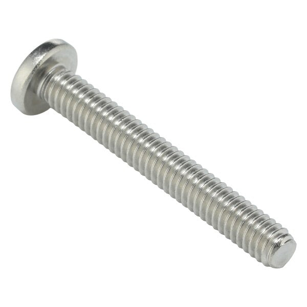 #8-32 x 1-1/4 in Phillips Pan Machine Screw, Plain Stainless Steel, 100 PK