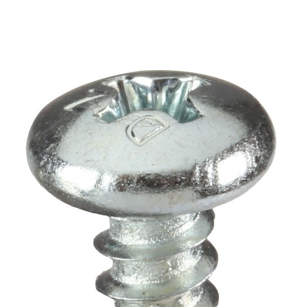 Self-Drilling Screw, #10 x 1/2 in, Clear Zinc Plated Steel Pan Head Phillips Drive, 10000 PK