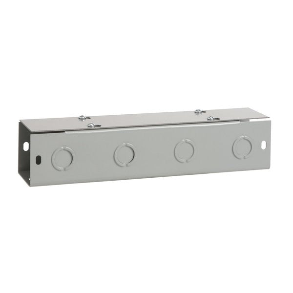 Lay-in Painted Flat-Cover Wireway, NEMA TYPE 1 Straight Section, 4.00x