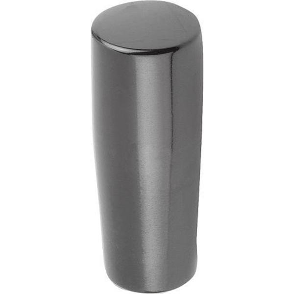 Taper Grip, Fixed, Size: 2 D= M08, D1= 23, Form: E, Thermoset High-Polish Finish Black