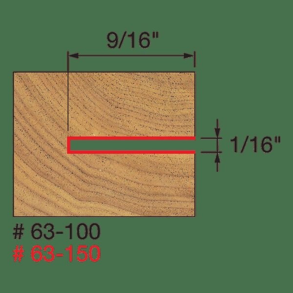 Depth Slotting Cutter Set, 9/16