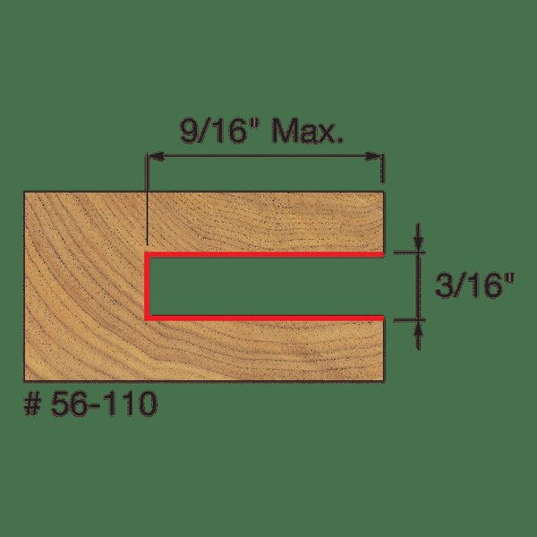 Slot Three Wing Slotting Cutter, 3/16