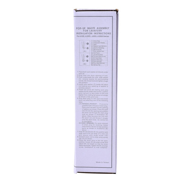 Pop-Up, 2Pc Brass Chrome