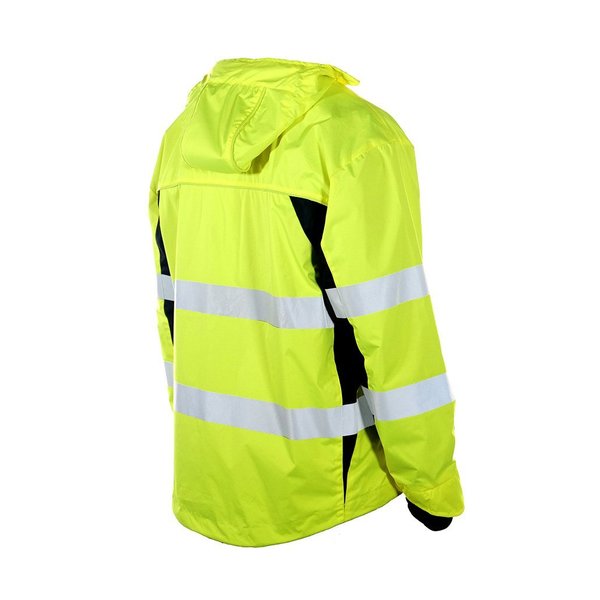 Jacket, Windbreaker, Lime, Zipper, L