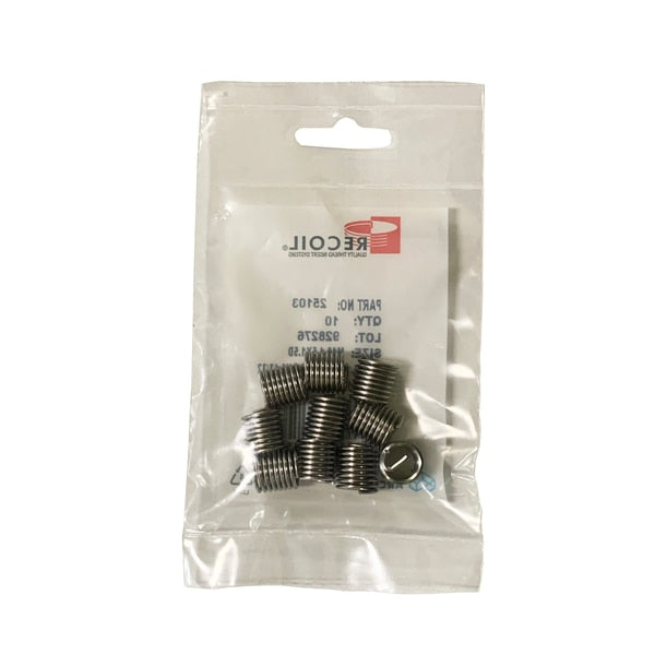 Helical Insert, M4-0.70 Thrd Sz, 18-8 Stainless Steel, 10 PK