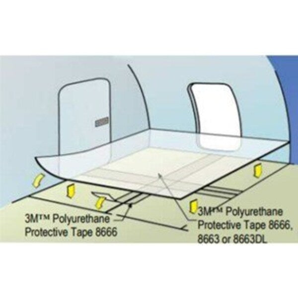 Polyurethane ProtectiveTape8663Trans, PK9