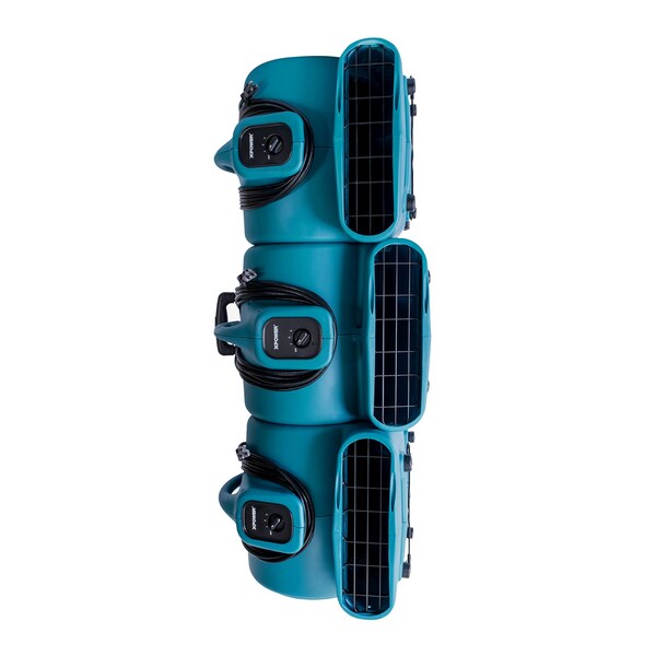 1 HP, 3600 CFM, 8.5 Amps, 3 Positions, 3 Speeds Air Mover with Telescopic Handle and Wheels