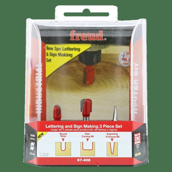 Lettering and Sign Making Set, 3pc, CNC
