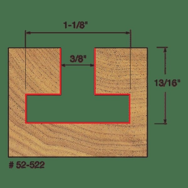 T-Slotting Cutter Bit, 1-1/8