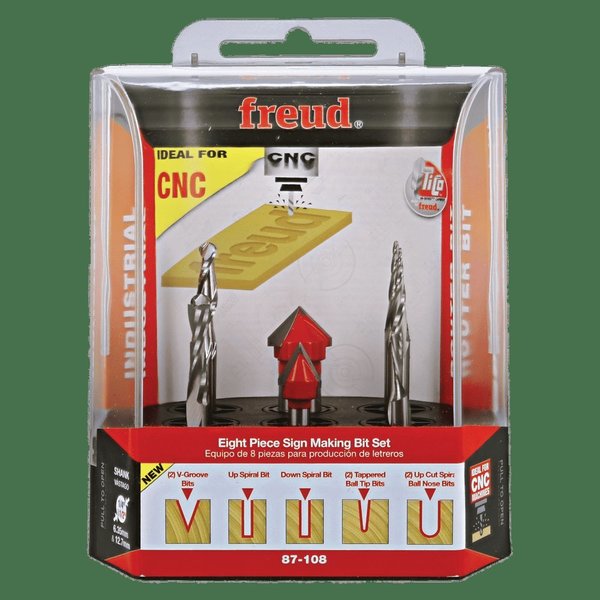 Piece CNC Router Bit Signmaking Set, 8